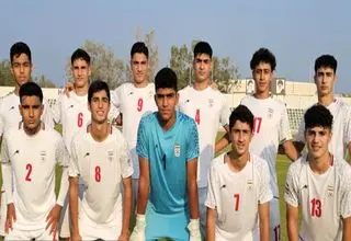 پیروزی تیم فوتبال نوجوانان ایران بر چین تایپه در انتخابی جام ملت‌ها