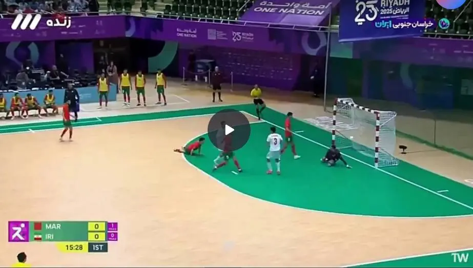 ویدیو| خلاصه فوتسال ایران ۵ مراکش ۰/ قهرمانی در بازی‌های کشورهای اسلامی