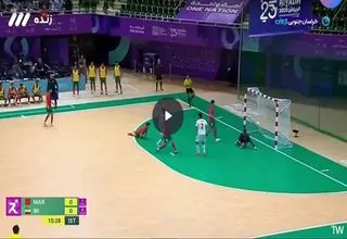 ویدیو| خلاصه فوتسال ایران ۵ مراکش ۰/ قهرمانی در بازی‌های کشورهای اسلامی