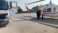 جابجایی بیماری سکته قلبی با بالگرد اورژانس