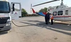 جابجایی بیماری سکته قلبی با بالگرد اورژانس