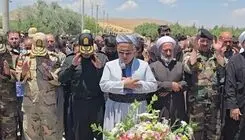 پیکر شهید ماردین احدی در سقز تشییع و به خاک سپرده شد