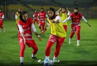 تمرین زنان پرسپولیس برای اولین برد لیگ برتری
