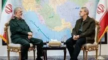 دیدار لاریجانی با فرمانده کل سپاه پاسداران