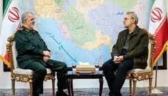 دیدار لاریجانی با فرمانده کل سپاه پاسداران