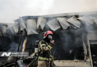واکنش شهرداری تهران به سوختن بازارچه جنت‌آباد