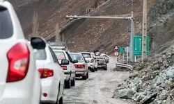  ترافیک سنگین در محور چالوس و آزادراه تهران ـ شمال