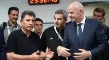 تماس تلفنی رئیس فیفا با مهدی تاج
