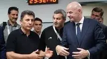 تماس تلفنی رئیس فیفا با مهدی تاج