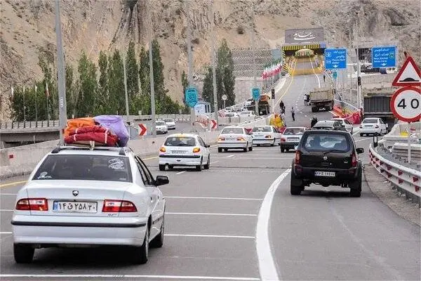 انسداد قطعه دوم آزادراه تهران-شمال به مدت ۴ روز