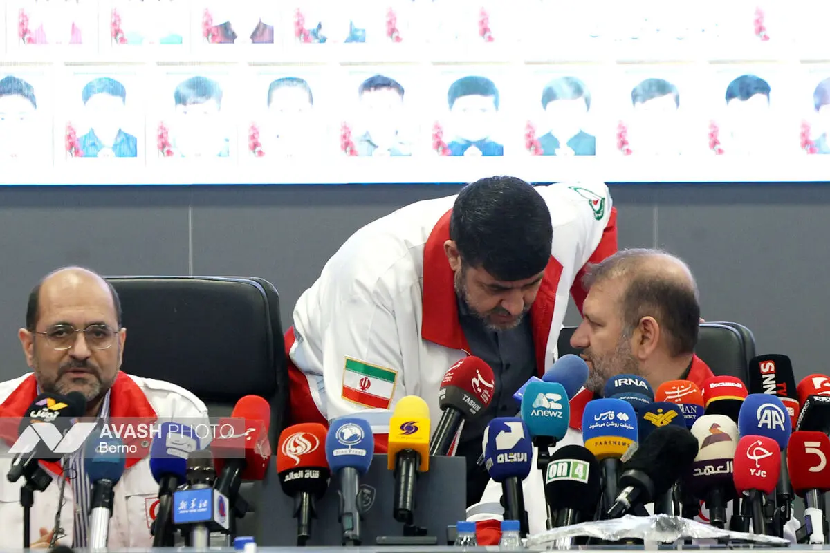 نشست خبری رئیس جمعیت هلال احمر