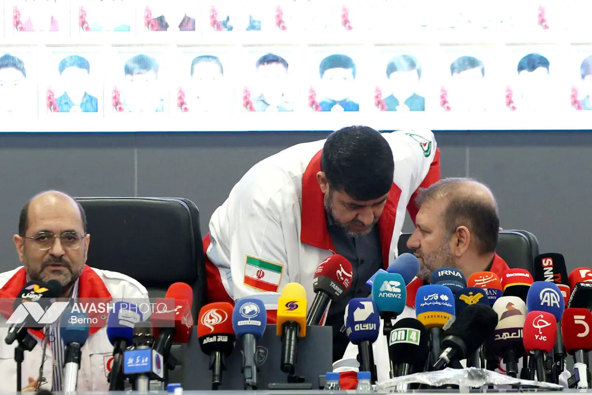 نشست خبری رئیس جمعیت هلال احمر