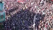 راهپیمایی‌ گسترده در یمن در حمایت از پیروزی ایران علیه متجاوزان آمریکایی- صهیونی
