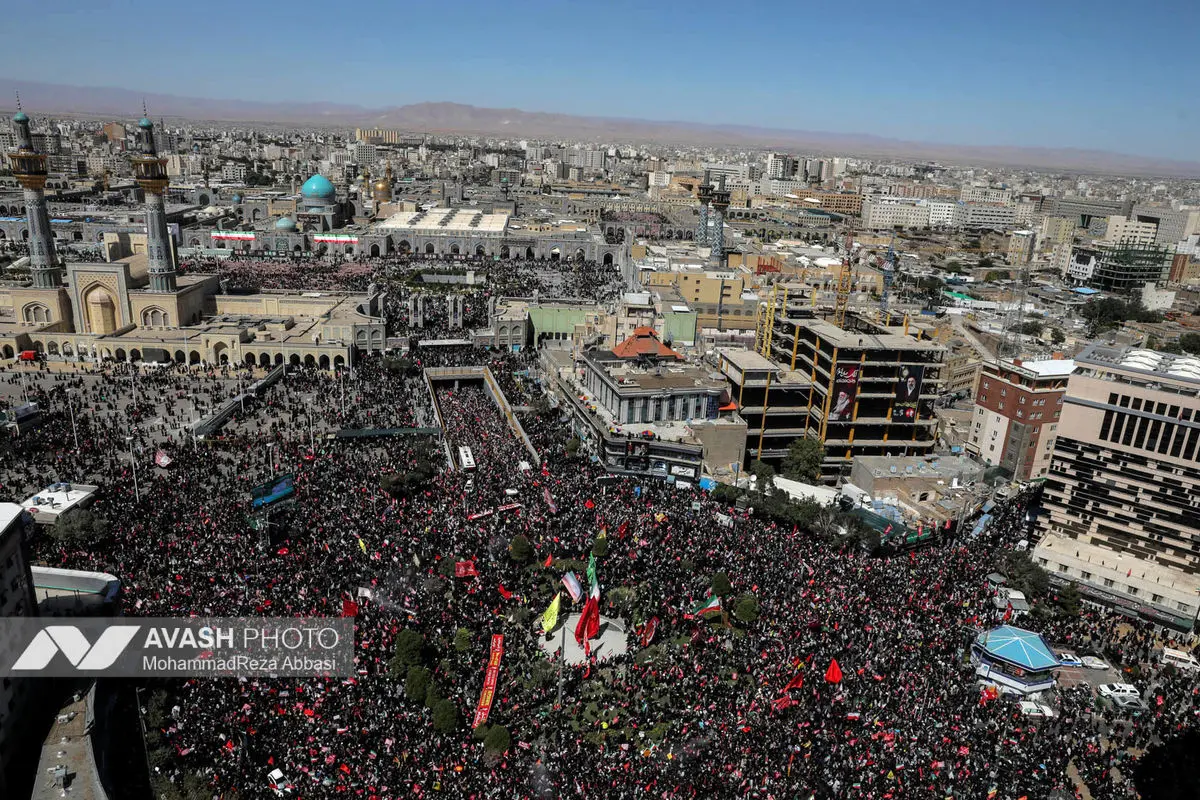مراسم تشییع پیکر مطهر رهبر شهید انقلاب - مشهد