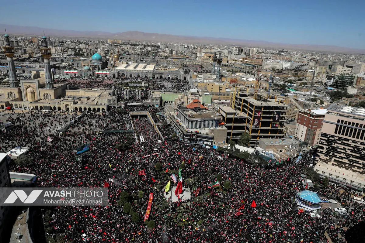 مراسم تشییع پیکر مطهر رهبر شهید انقلاب - مشهد