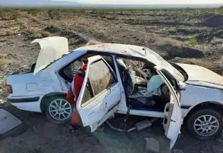مرگ ۲ نفر در اثر برخورد پژو۲۰۶ با گاردریل در تهران
