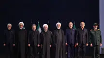 ادای احترام و بغض سران قوا بر پیکرهای مطهر رهبر شهید انقلاب و خانواده شهید ایشان + ببینید 