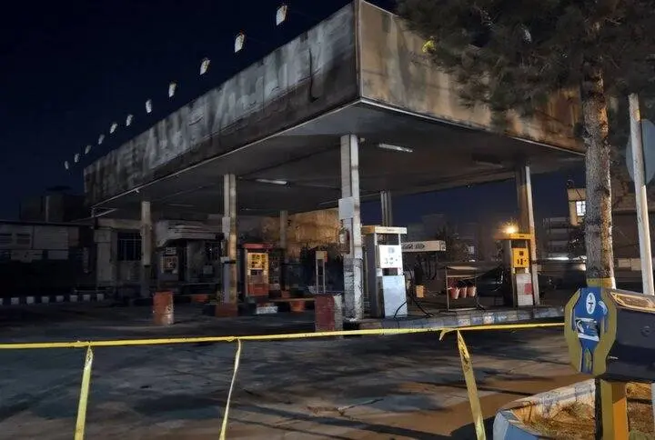 انفجار شبانه ترسناک و مهیب یک پمپ + عکس