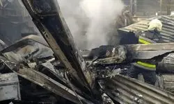 تصاویری از سقوط بالگرد در دُرچه اصفهان