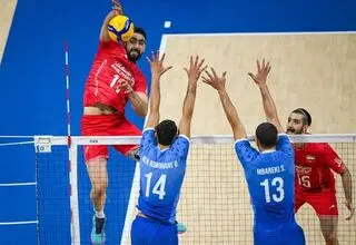 شادی ملی‌پوشان والیبال با پیراهن اسماعیل‌نژاد