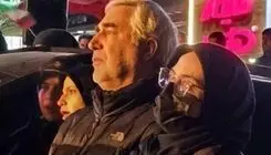 عکس: ابراهیم حاتمی کیا در راهپیمایی خودجوش مردم 