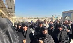 پیکر مرحومه اشرف بروجردی به خاک سپرده شد + عکس 