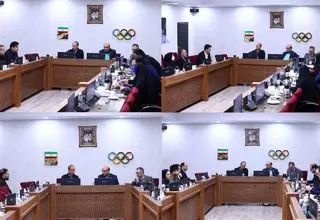 نشست تخصصی مسئولان کمیته با رؤسای بوکس، روئینگ، کشتی و ووشو