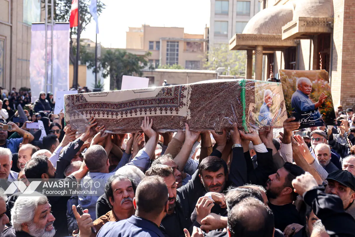 تشییع پیکر محمد کاسبی
