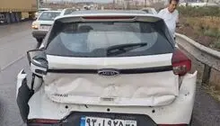 تصادف ۱۵۵ وسیله نقلیه در قزوین در پی بارش‌ باران