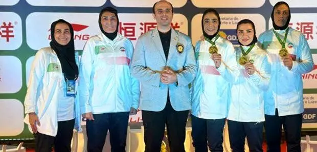 چهارمین مدال طلا بر گردن دختران ایران