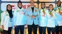 چهارمین مدال طلا بر گردن دختران ایران
