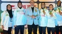 چهارمین مدال طلا بر گردن دختران ایران