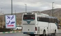 آغاز خدمت‌رسانی رایگان اتوبوسرانی برای بازگشت زائران اربعین از مرز مهران به تهران