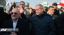 حضور دکتر مسعود پزشکیان در اجتماع عظیم مردم تهران علیه عناصر آشوبگر