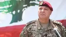 شوخی دستی رئیس جمهور لبنان با فرمانده ارتش 