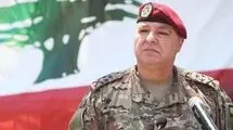 شوخی دستی رئیس جمهور لبنان با فرمانده ارتش 