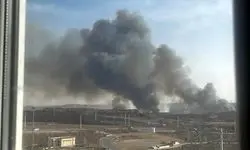 آتش سوزی پرند امنیتی نیست