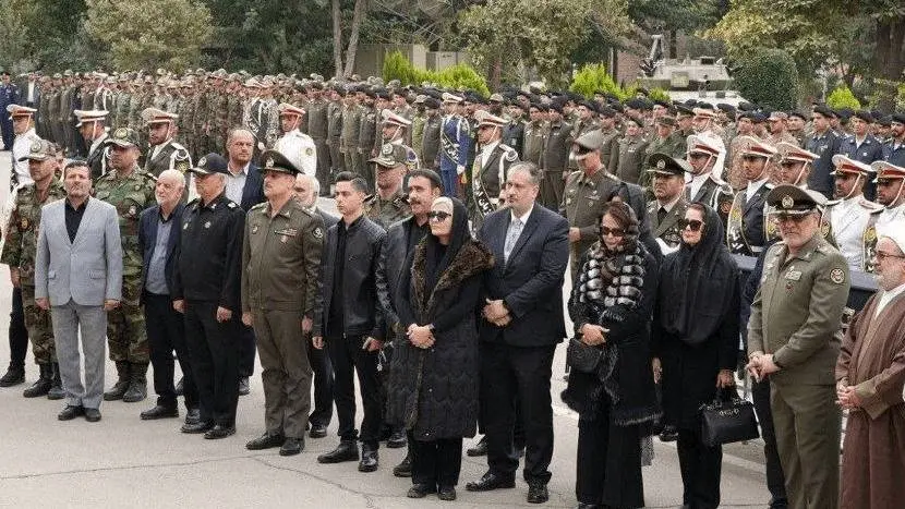 پیکر همسر شهید فلاحی تشیع شد