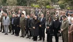 پیکر همسر شهید فلاحی تشیع شد