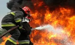 جان باختن 2 نفر در آتش سوزی مهیب سوله مواد پلیمری ساوجبلاغ 