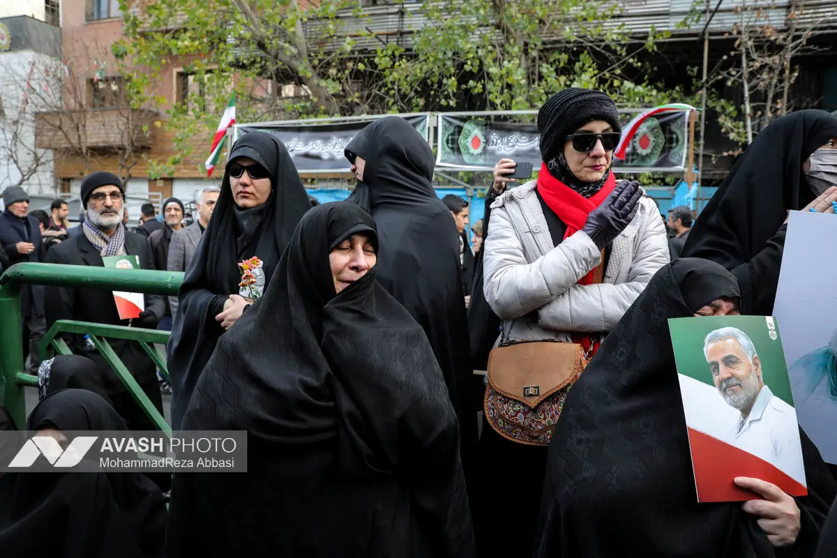 مراسم تشییع پیکر شهدای جنایات اخیر صهیونی - آمریکایی _۱