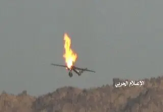 سرنگونی یک پهپاد جدید سعودی در خاک یمن
