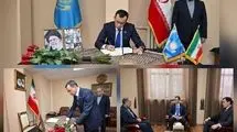 حضور رئیس سنای پارلمان قزاقستان در سفارت ایران