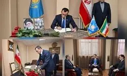 حضور رئیس سنای پارلمان قزاقستان در سفارت ایران