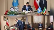 حضور رئیس سنای پارلمان قزاقستان در سفارت ایران