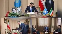 حضور رئیس سنای پارلمان قزاقستان در سفارت ایران