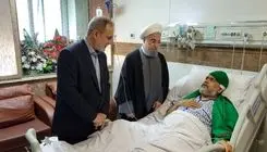 عیادت حسن روحانی از علوی 