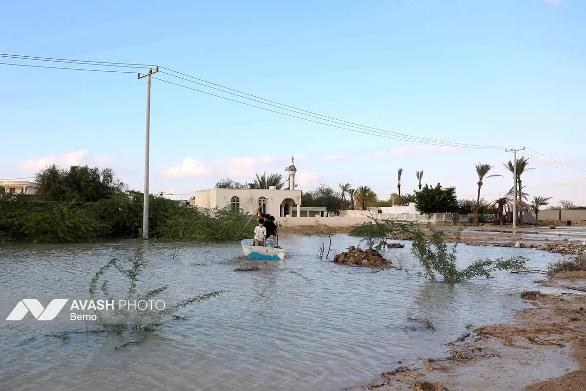 جزیره قشم پس از وقوع سیل