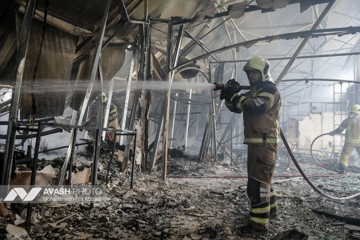 آتش‌سوزی بازار بزرگ جنت‌ - تهران
