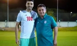 تونل افتخار برای مهدی طارمی در تمرین تیم‌ملی